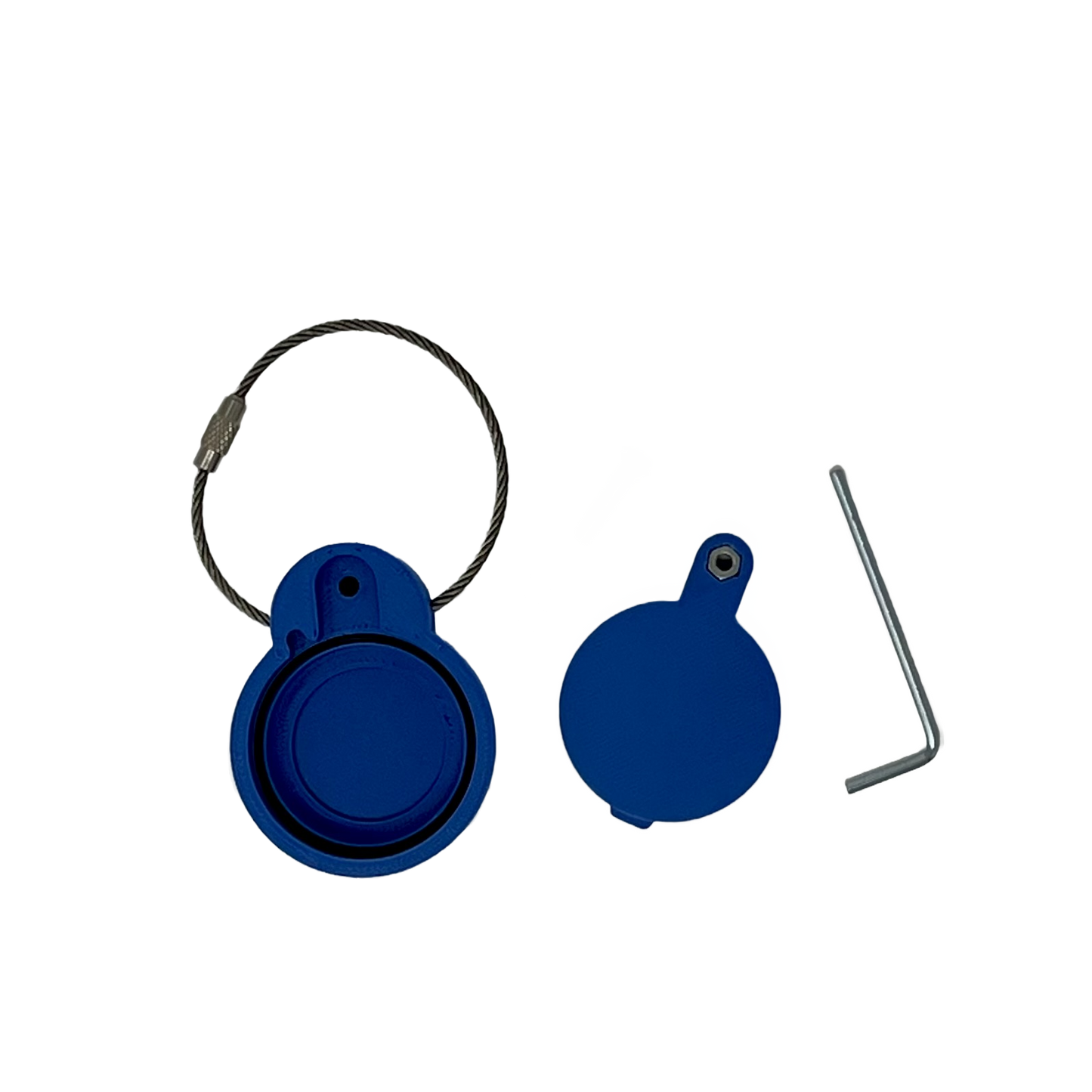 Airtag Case with Stainless Locking Loop