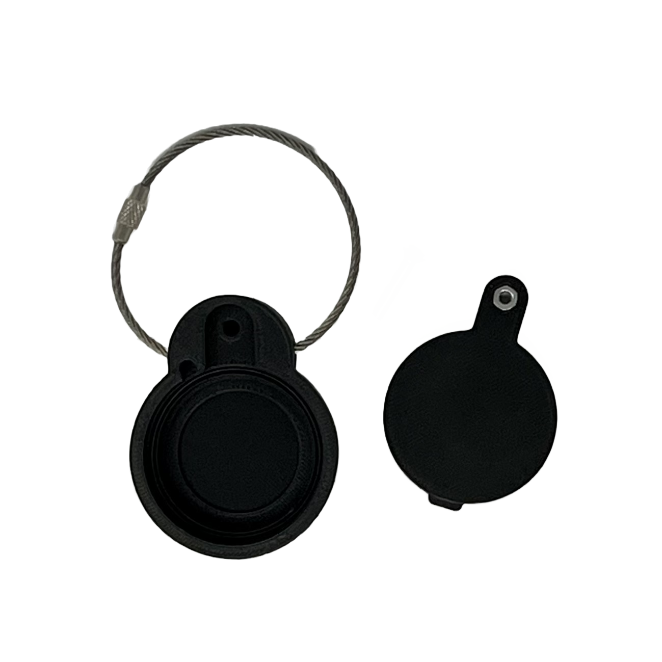 Airtag Case with Stainless Locking Loop