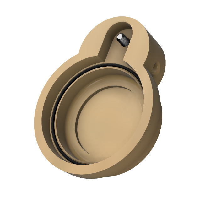 Airtag Case with Stainless Locking Loop